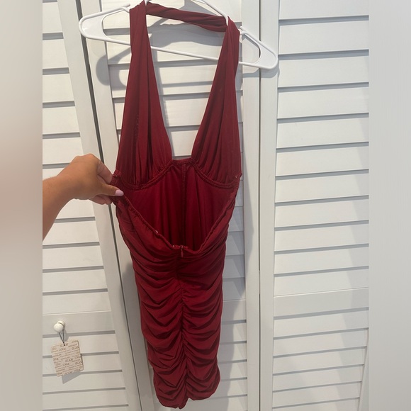 Hello Molly maroon mini dress - Picture 2 of 5